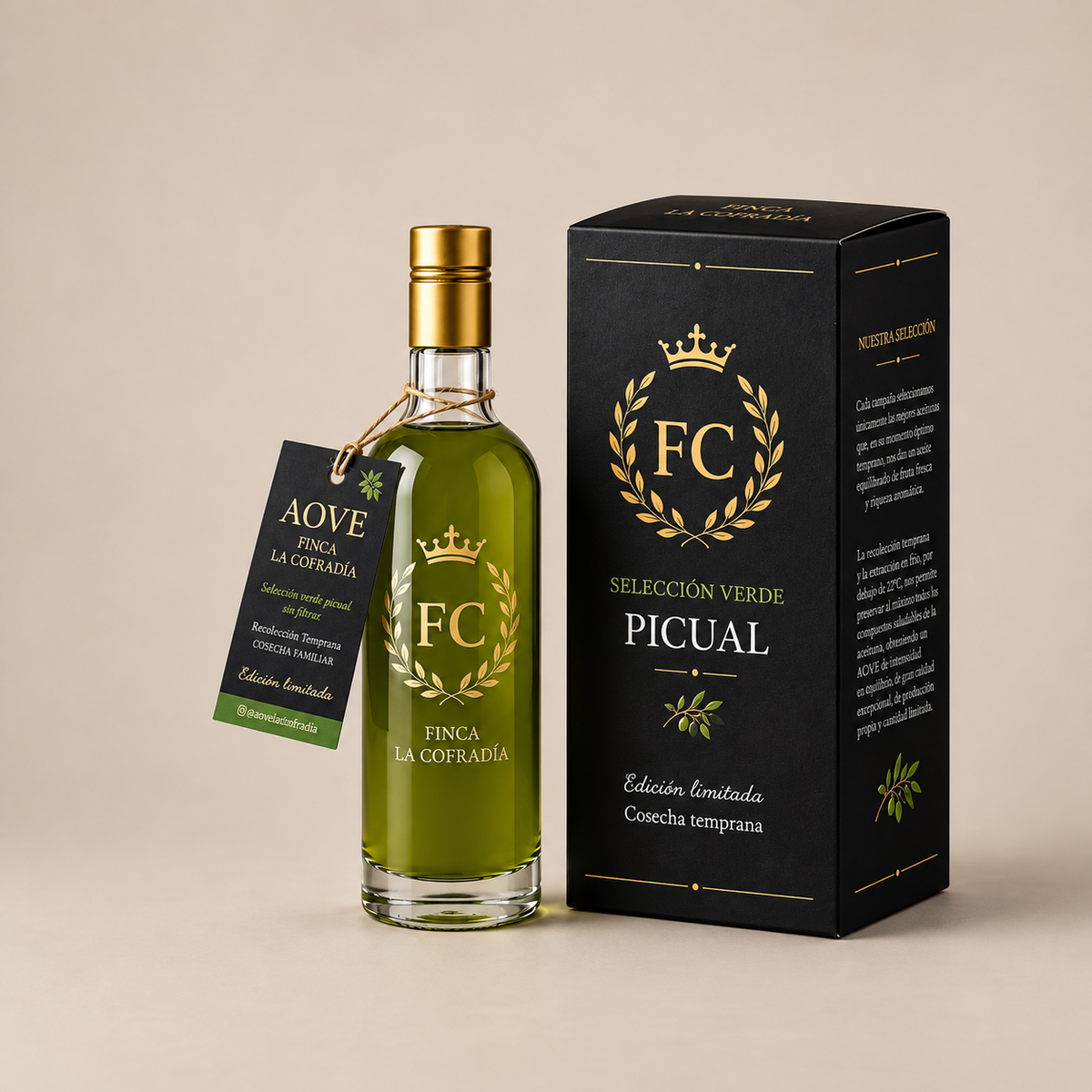 ‼️RESERVA‼️ Selección Verde Picual SIN FILTRAR